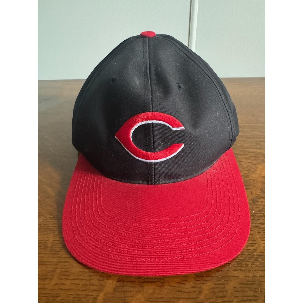 Cincinnati Reds Hat Snap Back One Size Black‎ MLB Baseball Genuine Merchandise